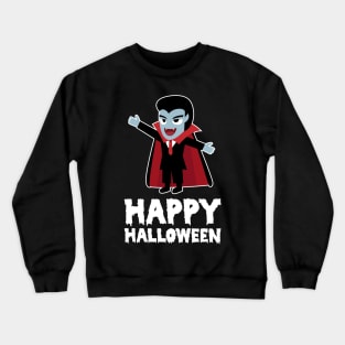 Vampire Scary and Spooky Happy Halloween Funny Graphic Crewneck Sweatshirt